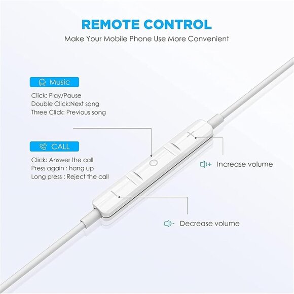 2 Packs USB C Headphones - Picture 2 of 5